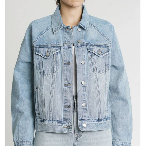 pistola Jackets & Coats Nwt Pistola Hayden Raglan Denim Jacket Size